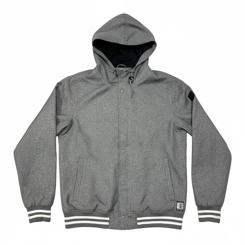 Element Wolfeboro Jacket Mens Size XL Gray Hooded Full Button